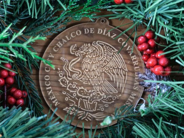 LDS Mexico Mexico City Chalco de Diaz Covarrubias Mission Christmas Ornament with Christmas Decorations