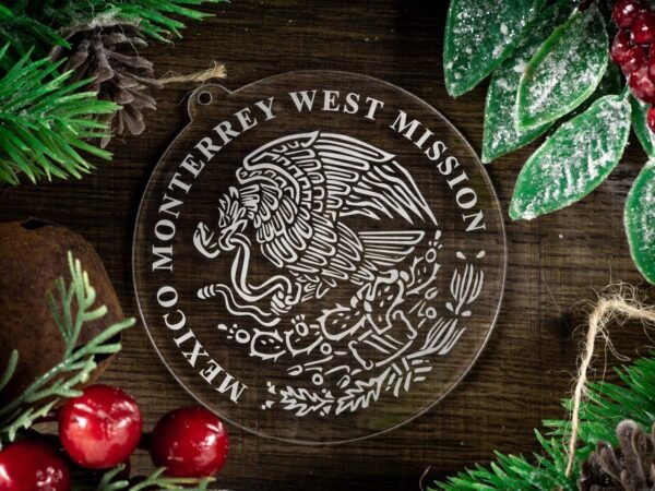 LDS Mexico Monterrey West Mission Christmas Ornament with Christmas Decorations