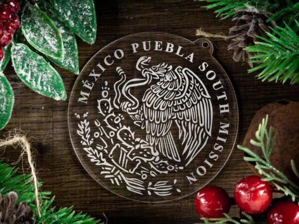 LDS Mexico Puebla South Mission Christmas Ornament with Christmas Decorations