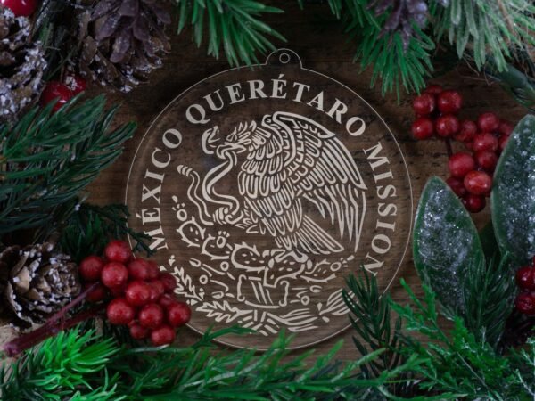 LDS Mexico Queretaro Mission Christmas Ornament with Christmas Decorations