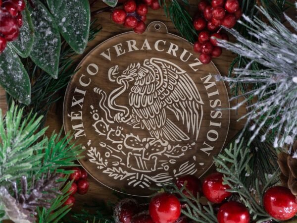 LDS Mexico Veracruz Mission Christmas Ornament with Christmas Decorations