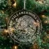 LDS Mexico Villahermosa Mission Christmas Ornament hanging on a Tree