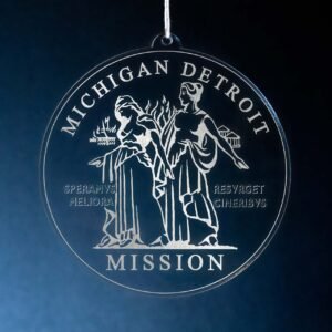 LDS Michigan Detroit Mission Christmas Ornament