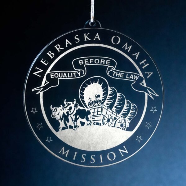 LDS Nebraska Omaha Mission Christmas Ornament