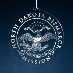 LDS North Dakota Bismarck Mission Christmas Ornament