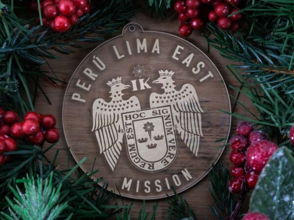 LDS Peru Lima East Mission Christmas Ornament with Christmas Decorations