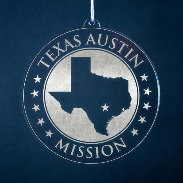 LDS Texas Austin Mission Christmas Ornament