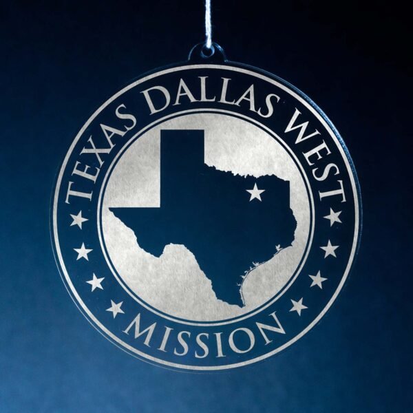 LDS Texas Dallas West Mission Christmas Ornament