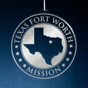 LDS Texas Fort Worth Mission Christmas Ornament