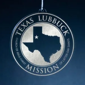 LDS Texas Lubbock Mission Christmas Ornament