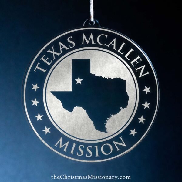 LDS Texas McAllen Mission Christmas Ornament