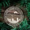 LDS Utah Salt Lake City Central Mission Christmas Ornament surrounded by a Simple Reef
