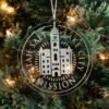 LDS Utah Salt Lake City Mission Christmas Ornament hanging on a Tree