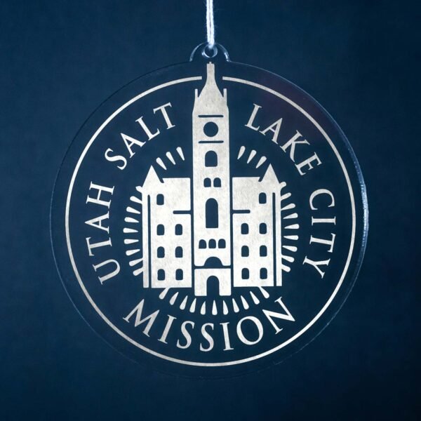 LDS Utah Salt Lake City Mission Christmas Ornament