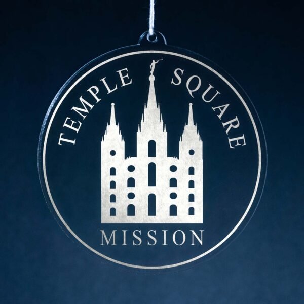 LDS Utah Salt Lake City Temple Square Mission Christmas Ornament