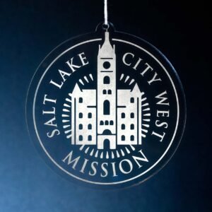 LDS Utah Salt Lake City West Mission Christmas Ornament