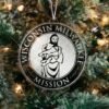 LDS Wisconsin Milwaukee Mission Christmas Ornament hanging on a Tree