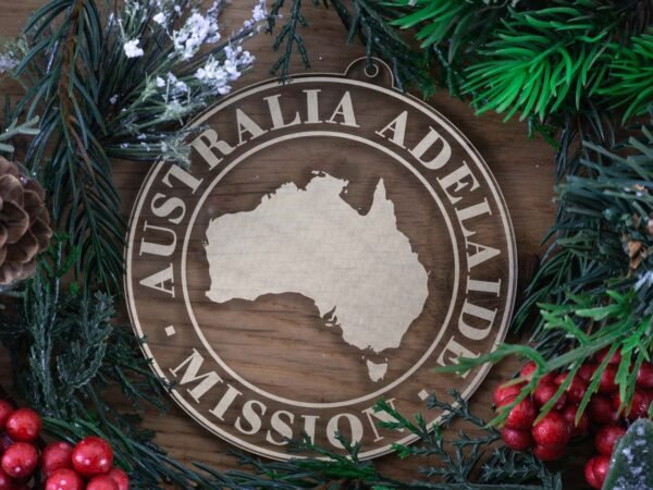 LDS Australia Adelaide Mission Christmas Ornament with Christmas Decorations