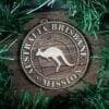LDS Australia Brisbane Mission Christmas Ornament surrounded by a Simple Reef