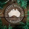 LDS Australia Melbourne Mission Christmas Ornament surrounded by a Simple Reef