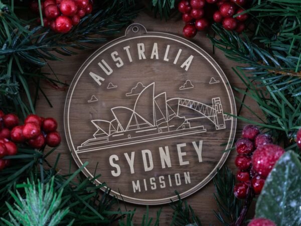 LDS Australia Sydney Mission Christmas Ornament with Christmas Decorations