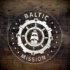 LDS Baltic Mission (Riga) Christmas Ornament laying on a Wooden Background