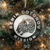 LDS Benin Cotonou Mission Christmas Ornament hanging on a Tree