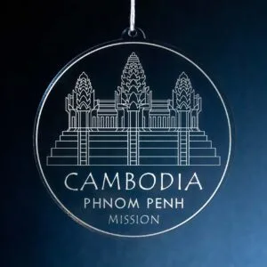 LDS Cambodia Phnom Penh Mission Christmas Ornament