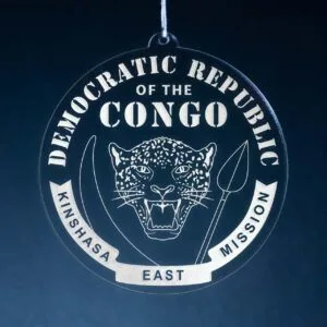 LDS Democratic Republic of the Congo Kinshasa East Mission Christmas Ornament