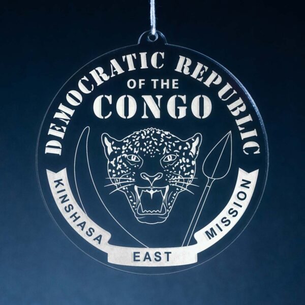 LDS Democratic Republic of the Congo Kinshasa East Mission Christmas Ornament