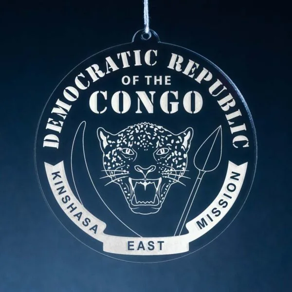 LDS Democratic Republic of the Congo Kinshasa East Mission Christmas Ornament