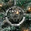 LDS Democratic Republic of the Congo Kinshasa Mission Christmas Ornament hanging on a Tree