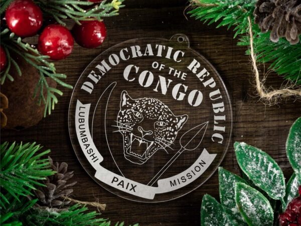 LDS Democratic Republic of the Congo Lubumbashi Mission Christmas Ornament with Christmas Decorations