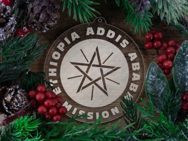 LDS Ethiopia Addis Ababa Mission Christmas Ornament with Christmas Decorations
