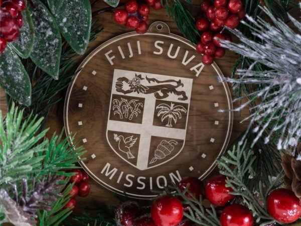 LDS Fiji Suva Mission Christmas Ornament with Christmas Decorations