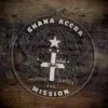 LDS Ghana Accra Mission Christmas Ornament laying on a Wooden Background