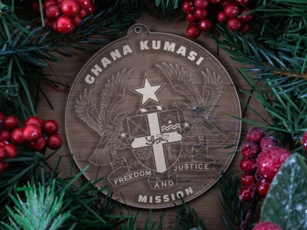 LDS Ghana Kumasi Mission Christmas Ornament with Christmas Decorations