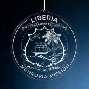 LDS Liberia Monrovia Mission Christmas Ornament