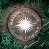 LDS Marshall Islands - Kiribati Mission Christmas Ornament surrounded by a Simple Reef