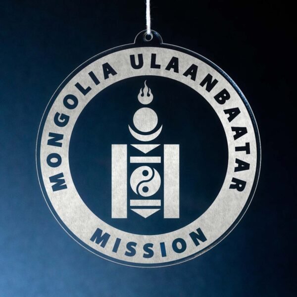 LDS Mongolia Ulaanbaatar Mission Christmas Ornament