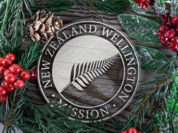 LDS New Zealand Wellington Mission Christmas Ornament with Christmas Decorations