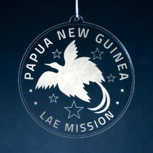 LDS Papua New Guinea Lae Mission Christmas Ornament