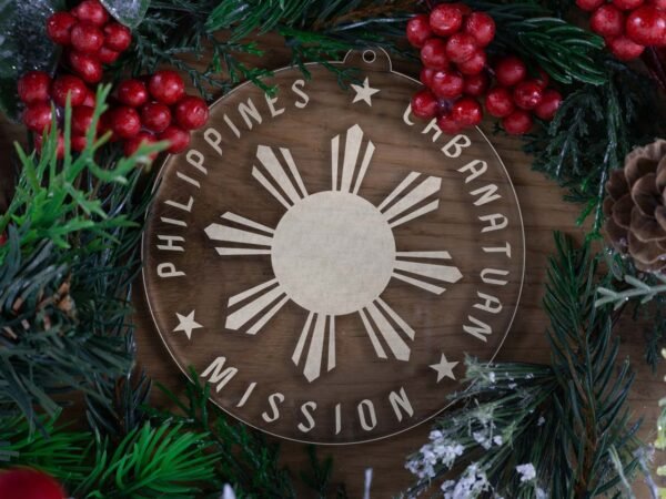 LDS Philippines Cabanatuan Mission Christmas Ornament with Christmas Decorations