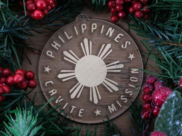 LDS Philippines Cavite Mission Christmas Ornament with Christmas Decorations