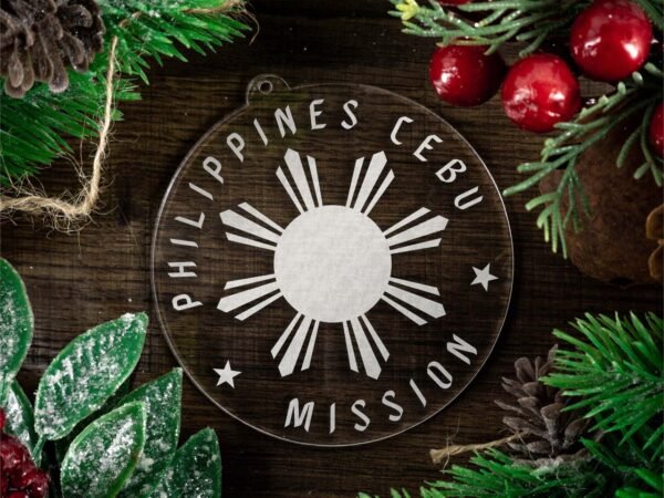 LDS Philippines Cebu Mission Christmas Ornament with Christmas Decorations