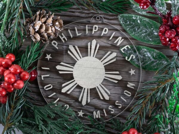 LDS Philippines Iloilo Mission Christmas Ornament with Christmas Decorations