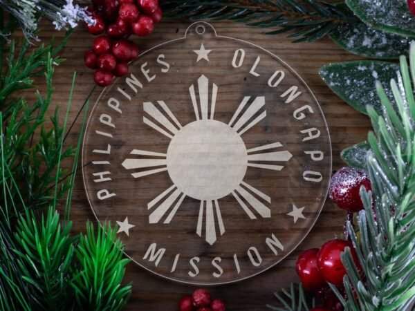 LDS Philippines Olongapo Mission Christmas Ornament with Christmas Decorations