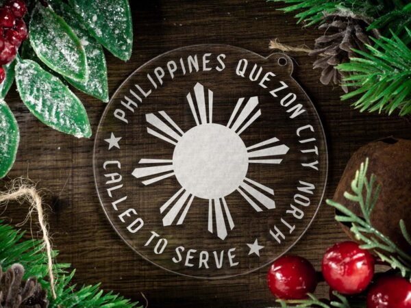 LDS Philippines Quezon City North Mission Christmas Ornament with Christmas Decorations