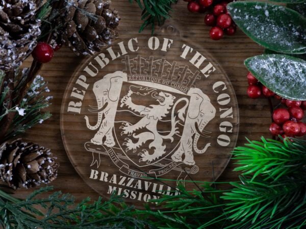 LDS Republic of the Congo Brazzaville Mission Christmas Ornament with Christmas Decorations