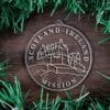 LDS Scotland - Ireland Mission (Edinburgh) Christmas Ornament surrounded by a Simple Reef